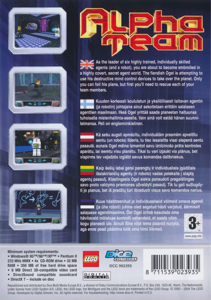 LEGO Alpha Team - PC (LEGO Media - 1) video game collectible [Barcode 8713747028122] - Main Image 2