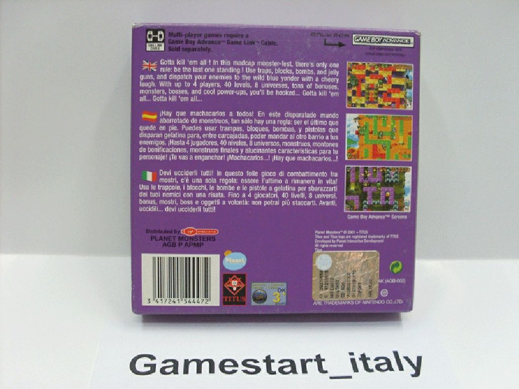 Planet Monsters - Nintendo Game Boy Advance (GBA) (Titus) video game collectible [Barcode 3417241544465] - Main Image 2