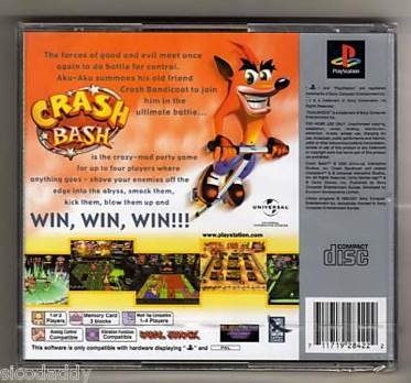 Crash Bash - Sony PlayStation (Sony Computer Entertainment - 2) video game collectible [Barcode 711719284321] - Main Image 2