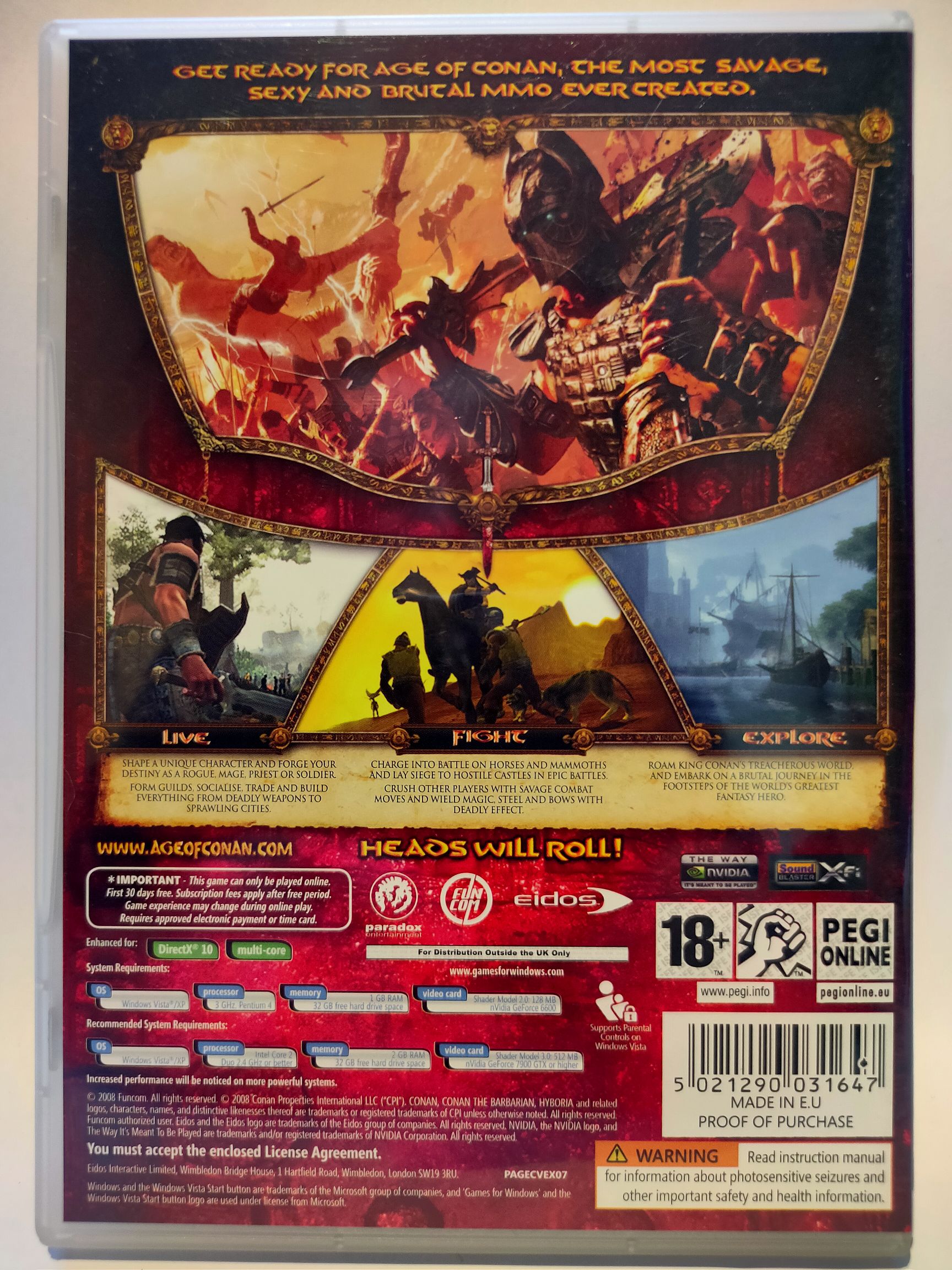 Age of Conan - PC video game collectible [Barcode 5021290031647] - Main Image 2