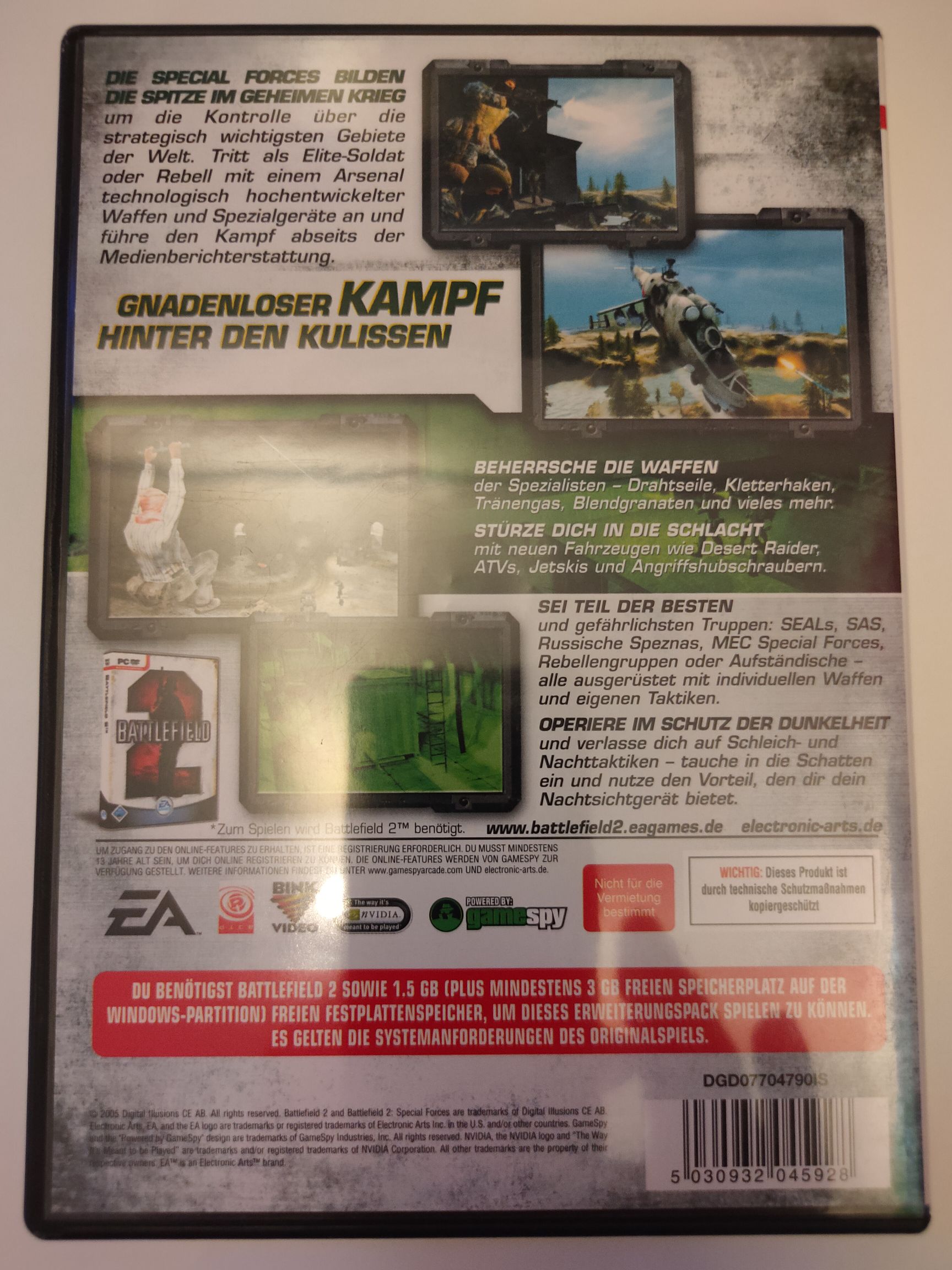 Battlefield 2: Special Forces - PC (EA - 25) video game collectible [Barcode 5030932045928] - Main Image 2