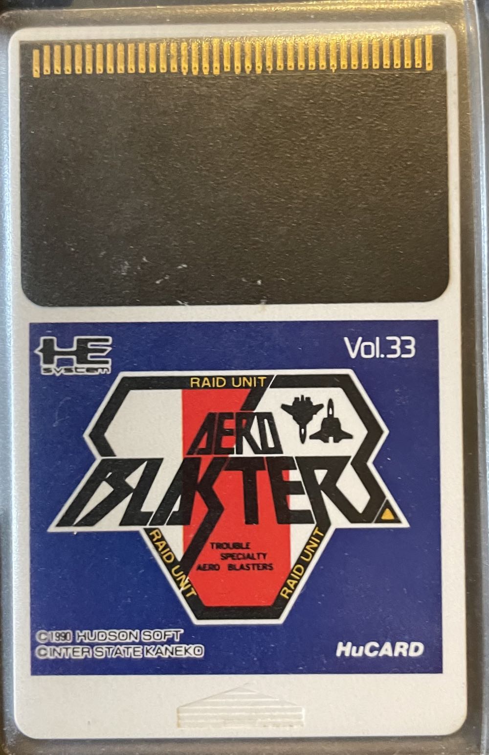 Aero Blasters - NEC TurboGrafx-16 (NEC - 1-2) video game collectible [Barcode 4988607200404] - Main Image 3