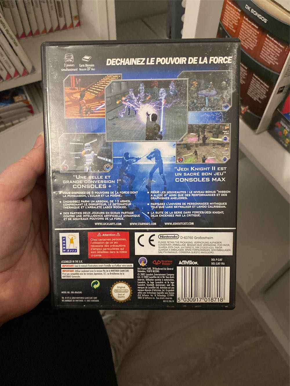 Star Wars Jedi Knight 2 Jedi Outcast - Nintendo GameCube (Lucas Arts - 1) video game collectible [Barcode 5030917018718] - Main Image 2