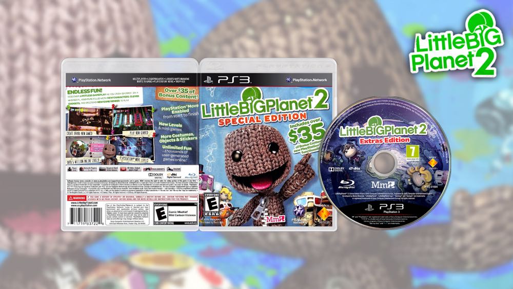 LittleBigPlanet 2 - Sony PlayStation 3 (PS3) (SCEA - 4) video game collectible - Main Image 2