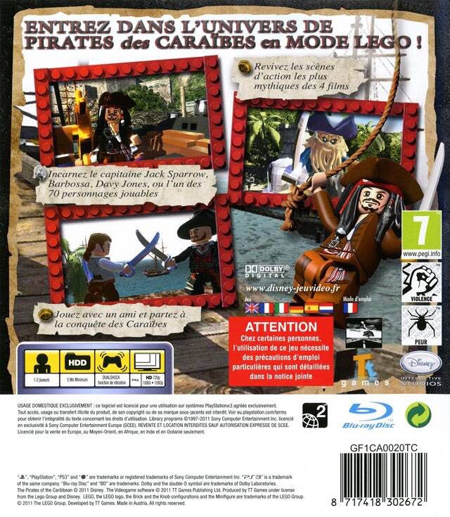 Lego Pirates Of The Caribbean - Nintendo 3DS video game collectible - Main Image 2