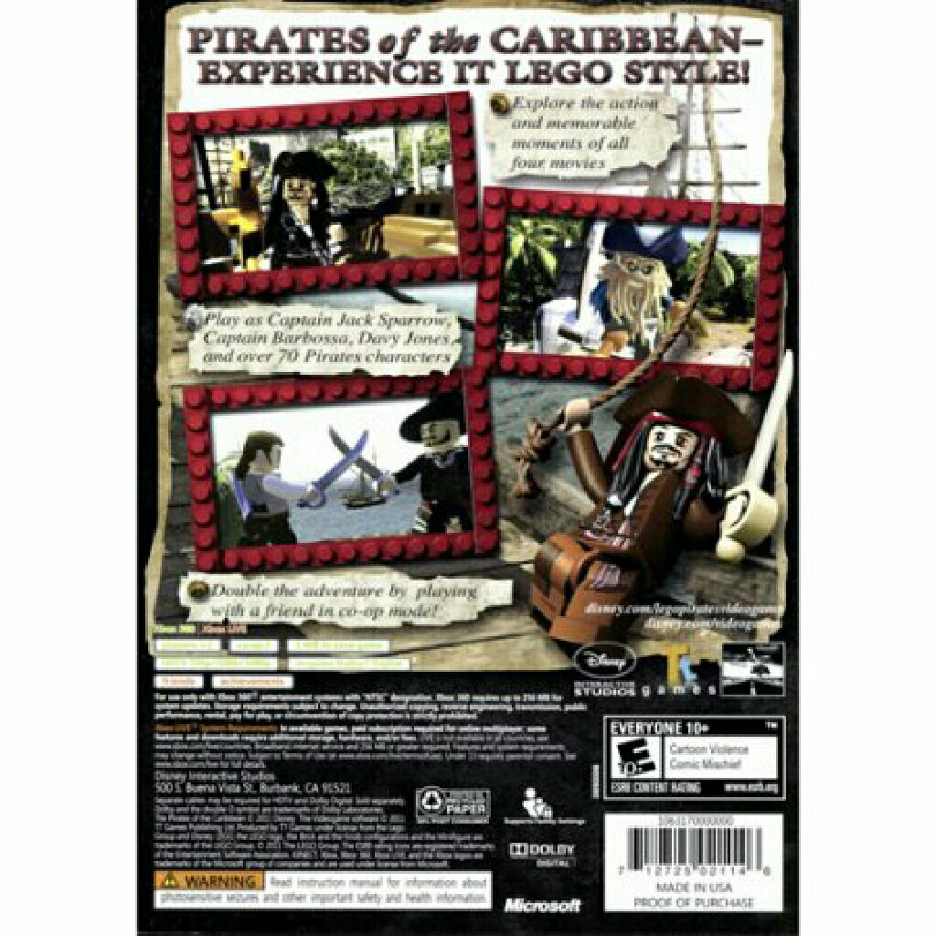Lego Pirates Of The Caribbean - Microsoft Xbox One video game collectible - Main Image 2