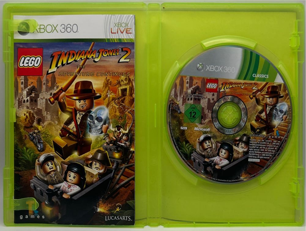 LEGO: Indiana Jones 2 - The Adventure Continues (Classics) - Microsoft Xbox 360 (Disney’s Interactive Studio - 1-2) video game collectible [Barcode 023272010584] - Main Image 4