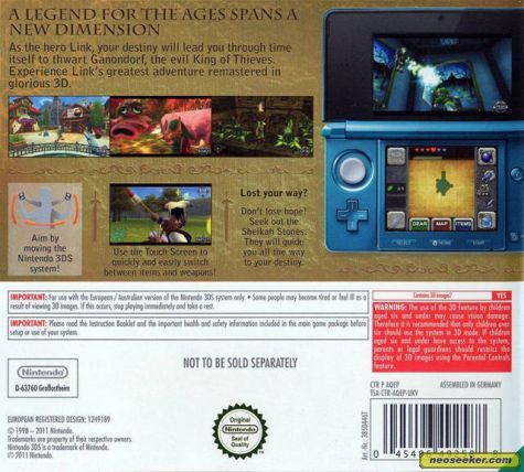 The Legend of Zelda: Ocarina of Time 3D - Nintendo 3DS (Nintendo - 1) video game collectible - Main Image 2