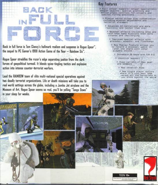 Tom Clancy’s Rainbow Six: Rogue Spear - Sony PlayStation video game collectible [Barcode 5037347410013] - Main Image 2