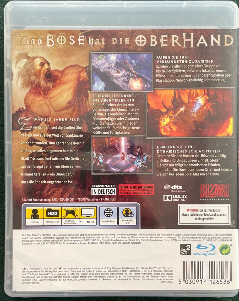 Diablo 3 - Sony PlayStation 3 (PS3) (Activision Blizzard - 1-2) video game collectible [Barcode 5030917126536] - Main Image 2