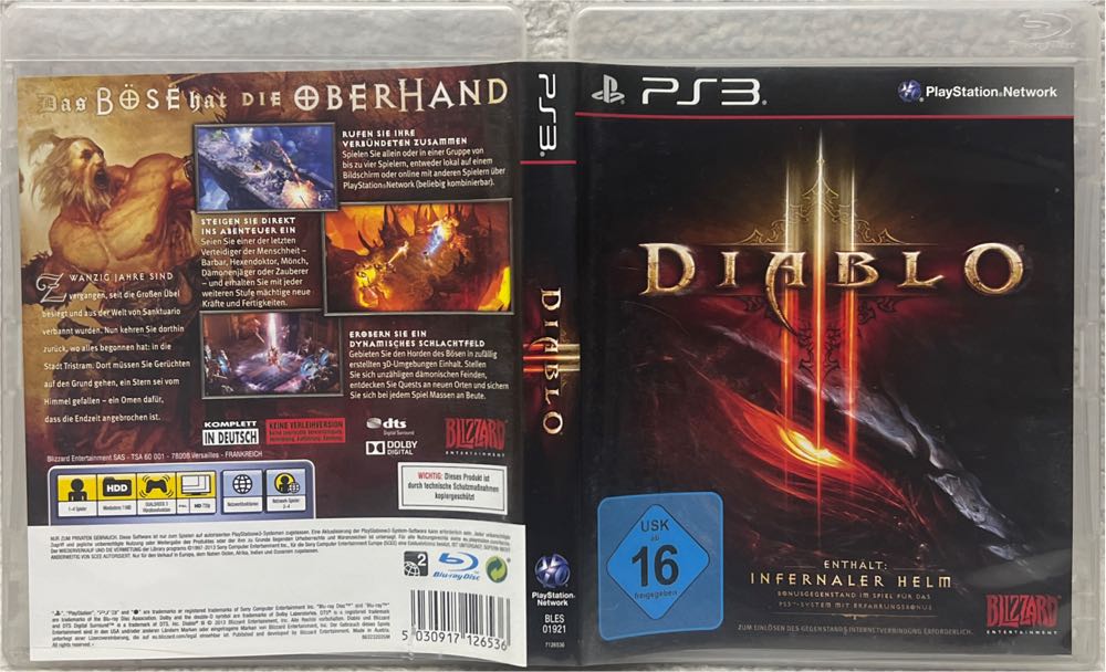 Diablo 3 - Sony PlayStation 3 (PS3) (Activision Blizzard - 1-2) video game collectible [Barcode 5030917126536] - Main Image 3