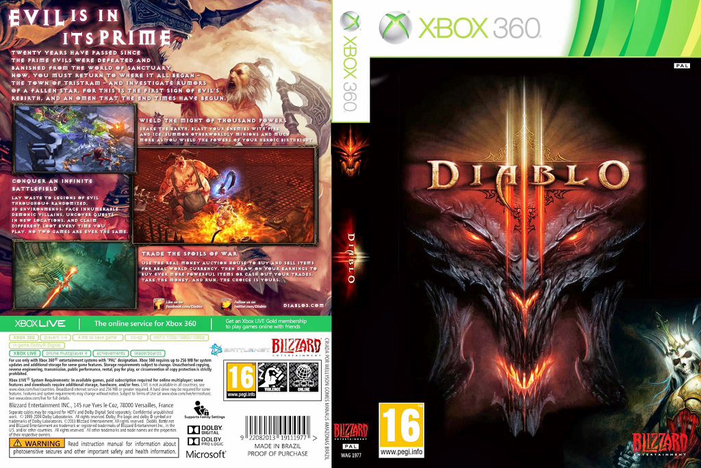 Diablo 3 - Microsoft Xbox 360 (Activision - 4) video game collectible [Barcode 5030917126697] - Main Image 2