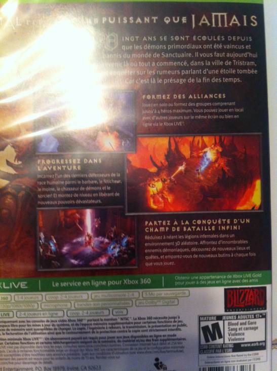 Diablo 3 - Microsoft Xbox 360 video game collectible - Main Image 2