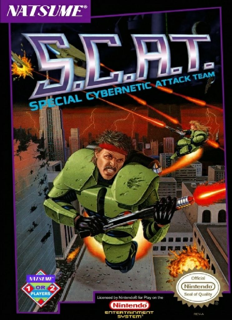 S.C.A.T. Special Cybernetic Attack Team - Nintendo Entertainment System (NES) video game collectible - Main Image 1