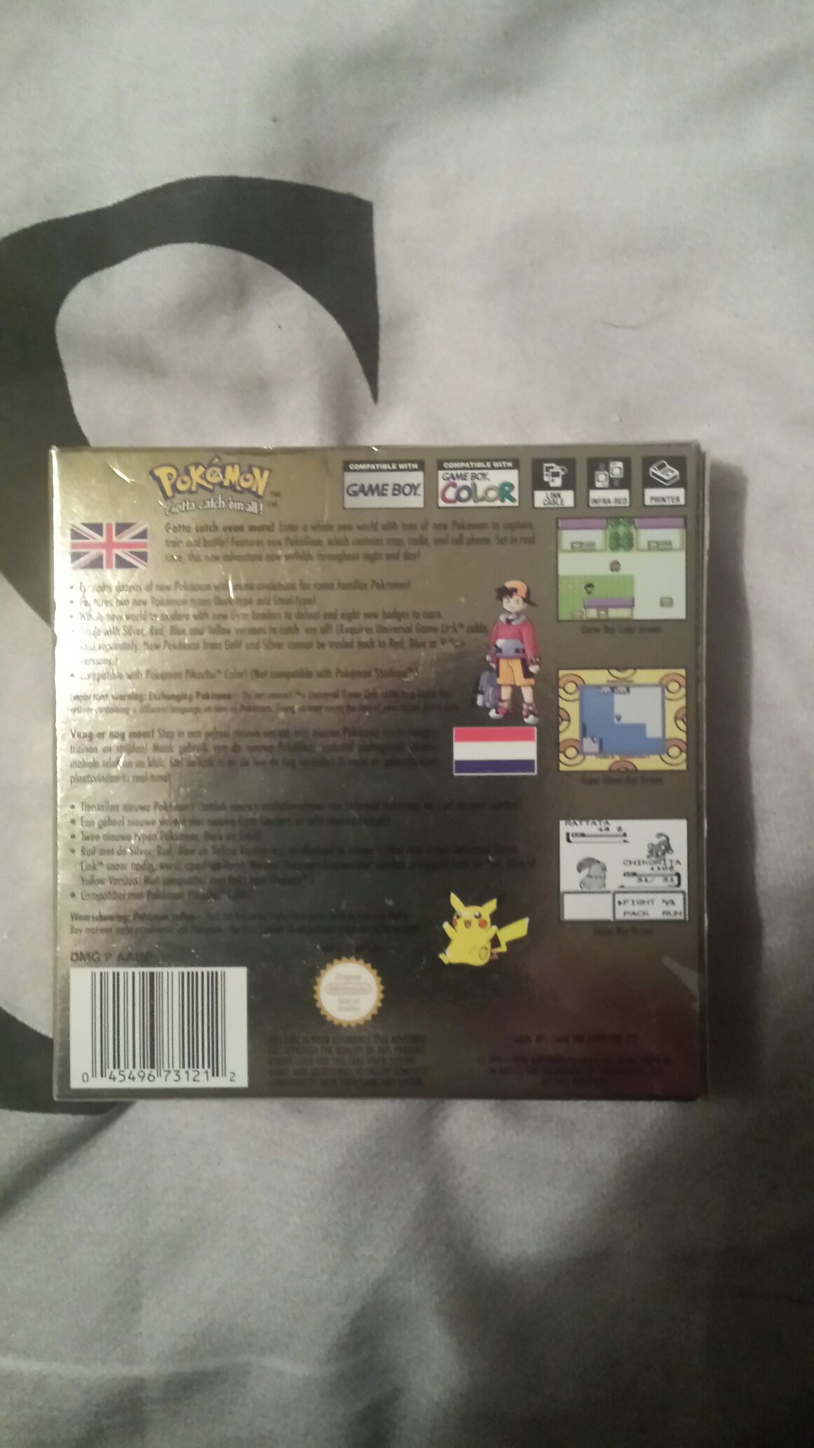 Pokemon: Gold Version - Nintendo Game Boy Color video game collectible - Main Image 2