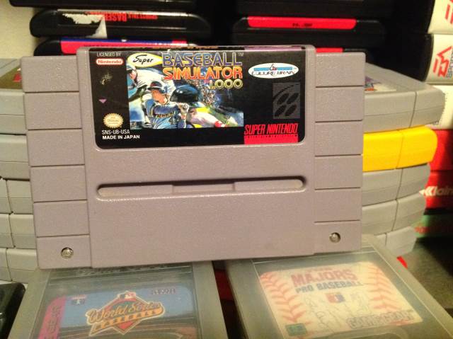 Super Baseball Simulator 1.000 - Nintendo Super Nintendo Entertainment System (SNES) (Culture Brain - 2) video game collectible [Barcode 047743910081] - Main Image 2