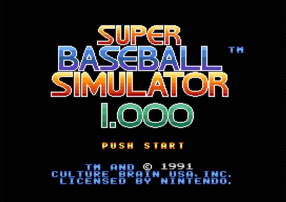 Super Baseball Simulator 1.000 - Nintendo Super Nintendo Entertainment System (SNES) (Culture Brain - 2) video game collectible [Barcode 047743910081] - Main Image 3