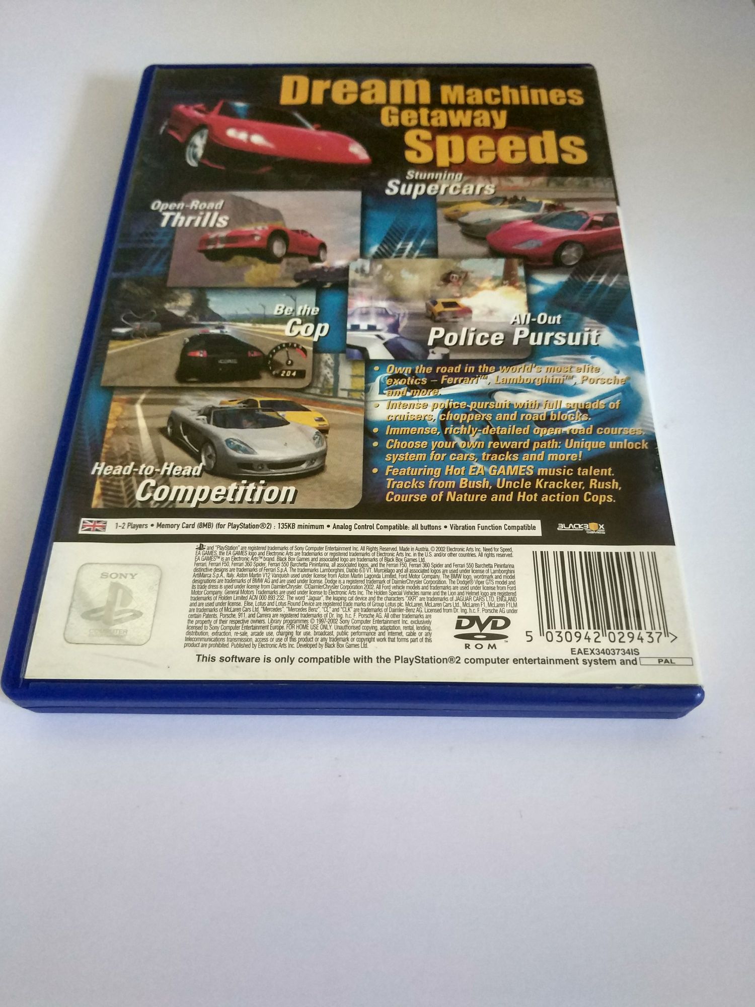 Need for Speed: Hot Pursuit 2 - Sony PlayStation 2 (PS2) (Electronic Arts - 1-2) video game collectible [Barcode 5030942029437] - Main Image 2