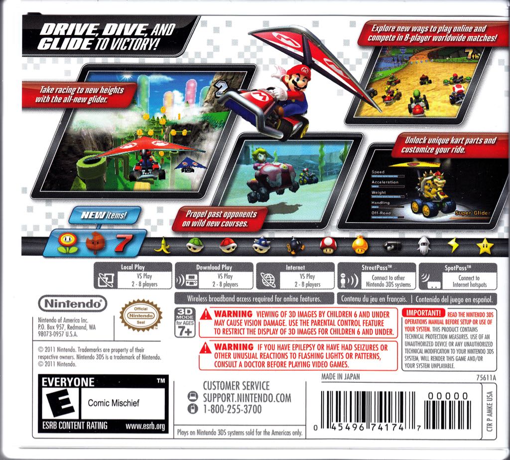 Mariokart7 - Nintendo 3DS (Nintendo 2011 - Daksh11) video game collectible - Main Image 2