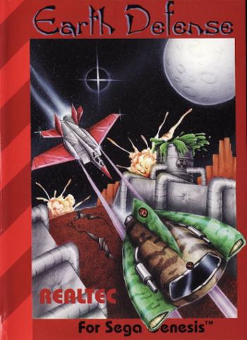 Earth Defense - Sega Genesis (Mega Drive) video game collectible [Barcode 738012210123] - Main Image 2