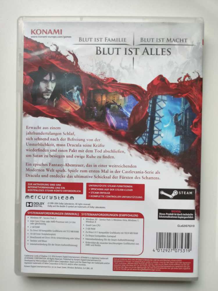 Castlevania: Lords Of Shadow 2 - PC (Konami) video game collectible [Barcode 4012927075319] - Main Image 2