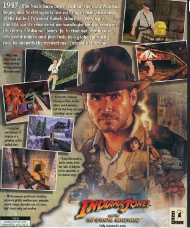 Indiana Jones y la Máquina Infernal - PC (LucasArts - 1) video game collectible [Barcode 8414185090206] - Main Image 2
