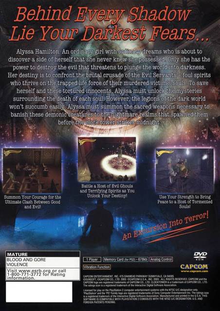 Clock Tower III - Sony PlayStation 2 (PS2) (Capcom - 1) video game collectible [Barcode 013388260171] - Main Image 2