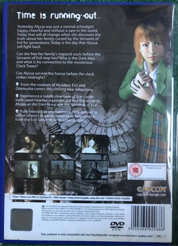 Clock Tower 3 - Sony PlayStation 2 (PS2) (Capcom - 1) video game collectible [Barcode 5055060920886] - Main Image 2