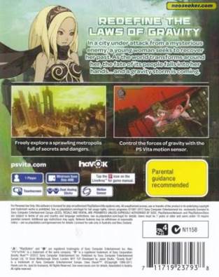 Gravity Rush - Sony PlayStation Vita (PS Vita) (SCE - 1) video game collectible [Barcode 711719238430] - Main Image 2