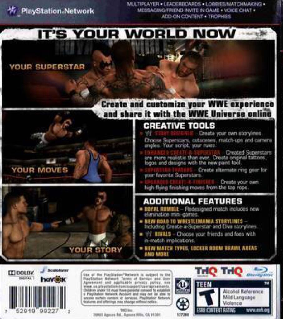 Smackdown Vs Raw 2010 PS3 - Sony PlayStation 3 (PS3) (THQ - 1-6) video game collectible [Barcode 4005209125321] - Main Image 2