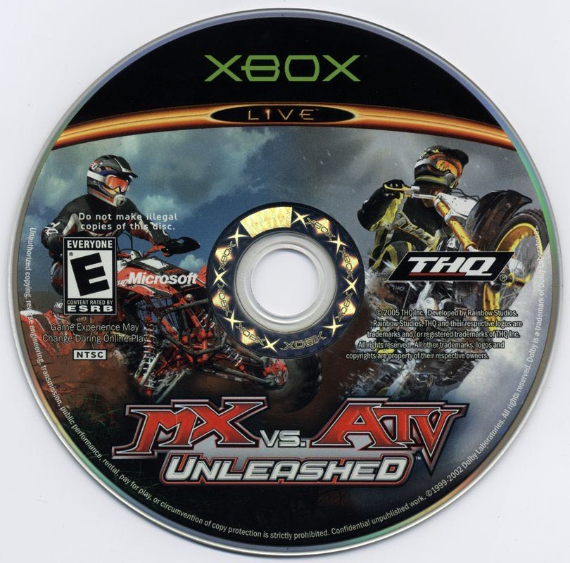 Mx Vs Atv Unleashed - Microsoft Xbox (THQ - 4) video game collectible [Barcode 752919520369] - Main Image 3