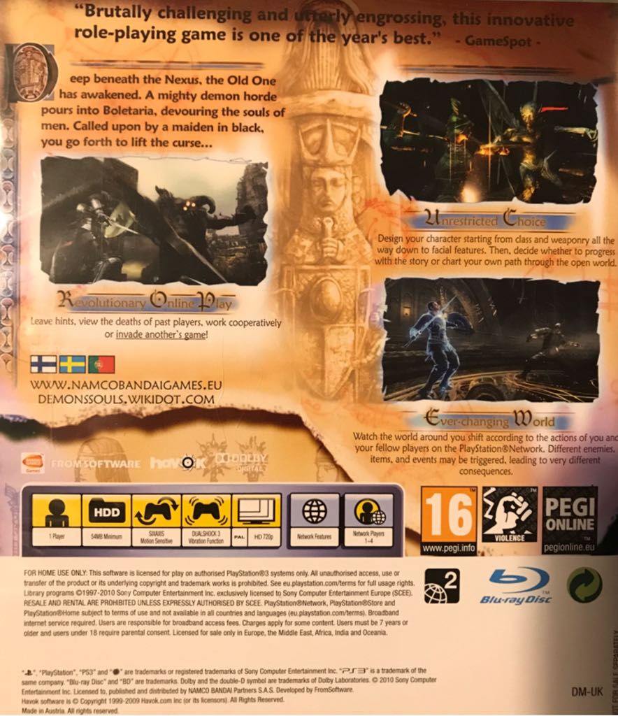 Demon’s Souls Black Phantom Edition - Sony PlayStation 3 (PS3) (Bandai Namco - 1) video game collectible [Barcode 3546430149263] - Main Image 2