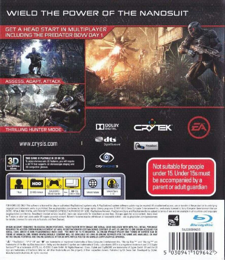 Crysis 3 - EA Origin (Electronic Arts/EA - 1) video game collectible [Barcode 5030934109666] - Main Image 2