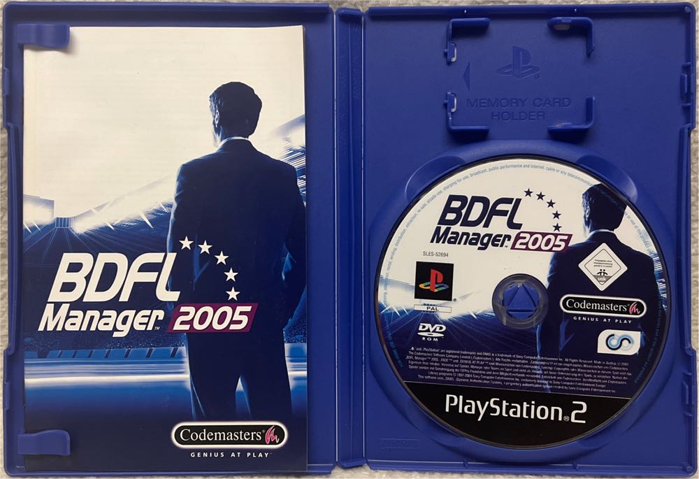 BDFL Manager 2005 - Sony PlayStation 2 (PS2) video game collectible [Barcode 5024866325782] - Main Image 2