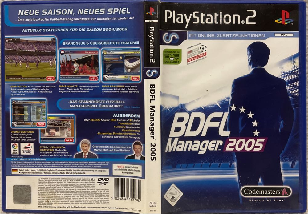 BDFL Manager 2005 - Sony PlayStation 2 (PS2) video game collectible [Barcode 5024866325782] - Main Image 3