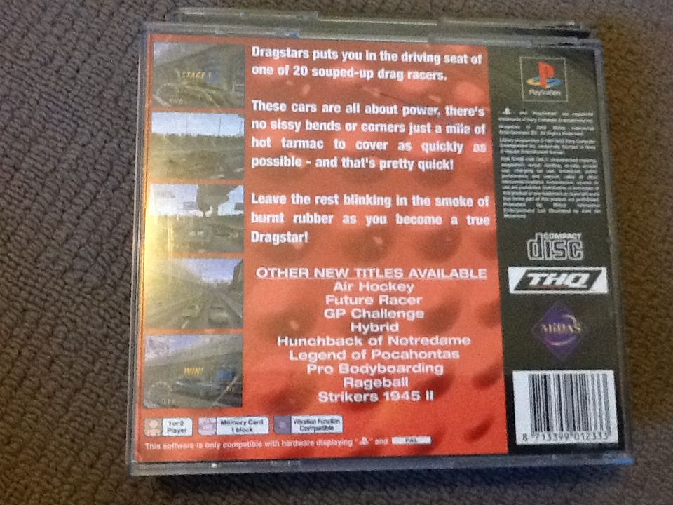Dragstars - Sony PlayStation video game collectible [Barcode 8713399012333] - Main Image 2
