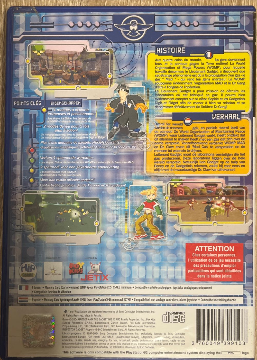 Gadget & Gadgetinis - Sony PlayStation 2 (PS2) (1) video game collectible [Barcode 3760049399103] - Main Image 2