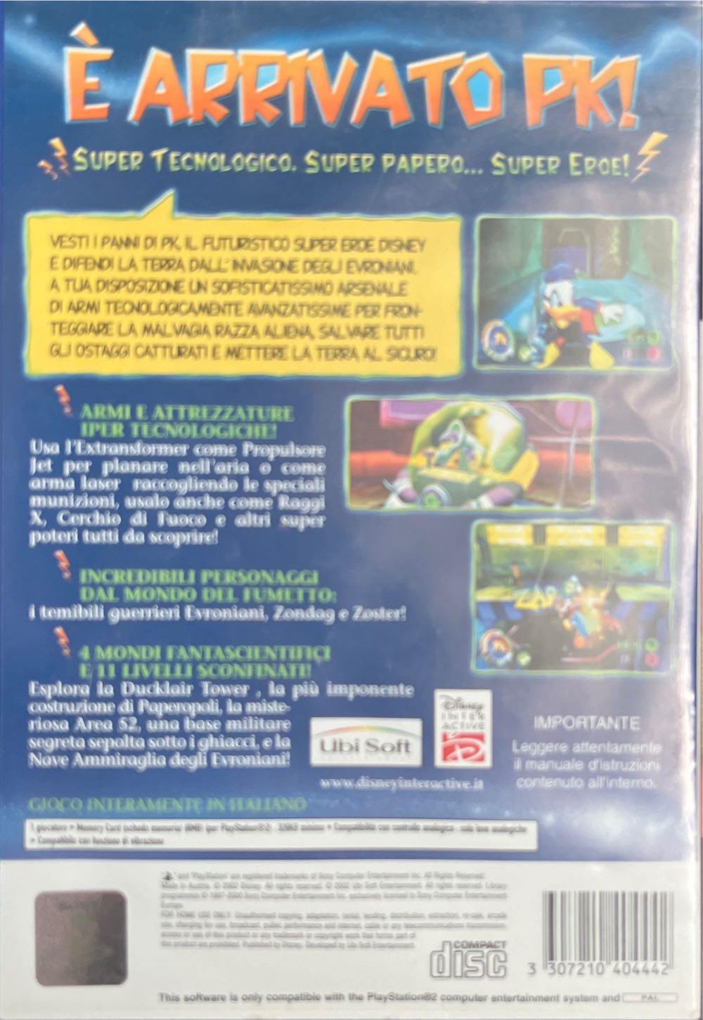 Disney Paperino: Chi È PK? - Sony PlayStation 2 (PS2) (Ubisoft - 1) video game collectible [Barcode 3307210404442] - Main Image 2