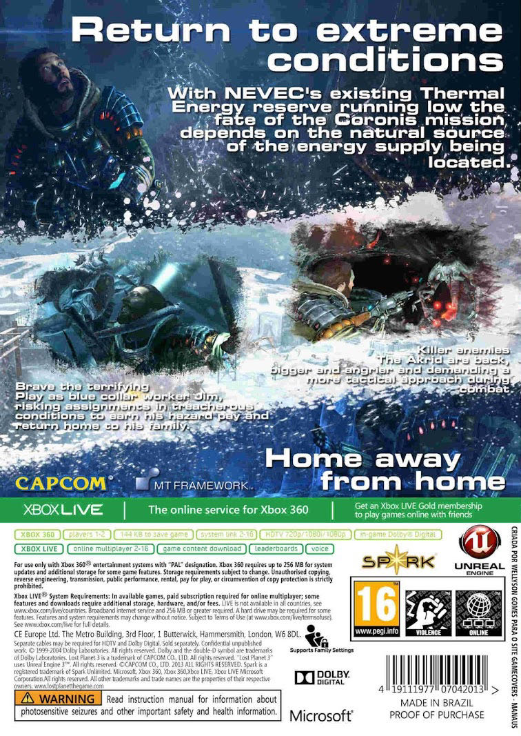 Lost Planet 3 - Microsoft Xbox 360 (Capcom - 2) video game collectible [Barcode 5055060964286] - Main Image 2