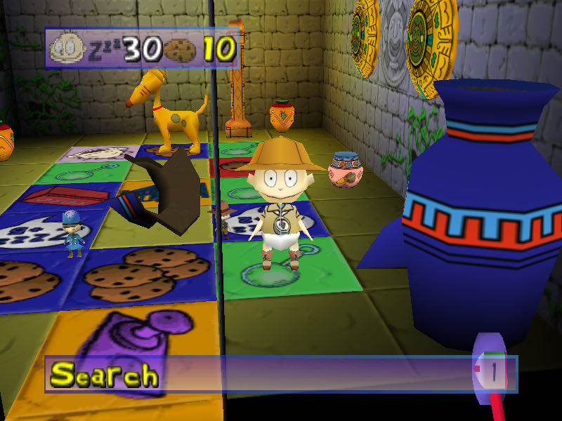 Rugrats: Scavenger Hunt - Nintendo 64 (N64) (THQ - 1-4) video game collectible [Barcode 785138301082] - Main Image 3