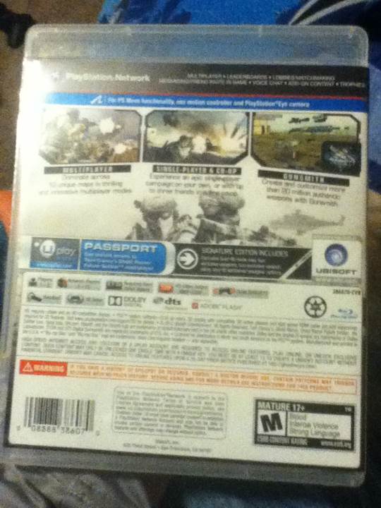 Ghost Recon Future Soldier - Sony PlayStation 3 (PS3) video game collectible - Main Image 2