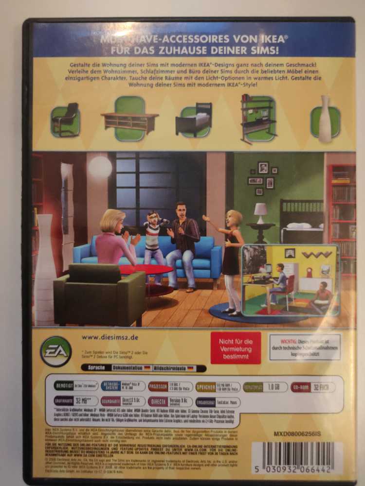 Die Sims 2 IKEA Home Accessoires - PC video game collectible [Barcode 5030932066442] - Main Image 2