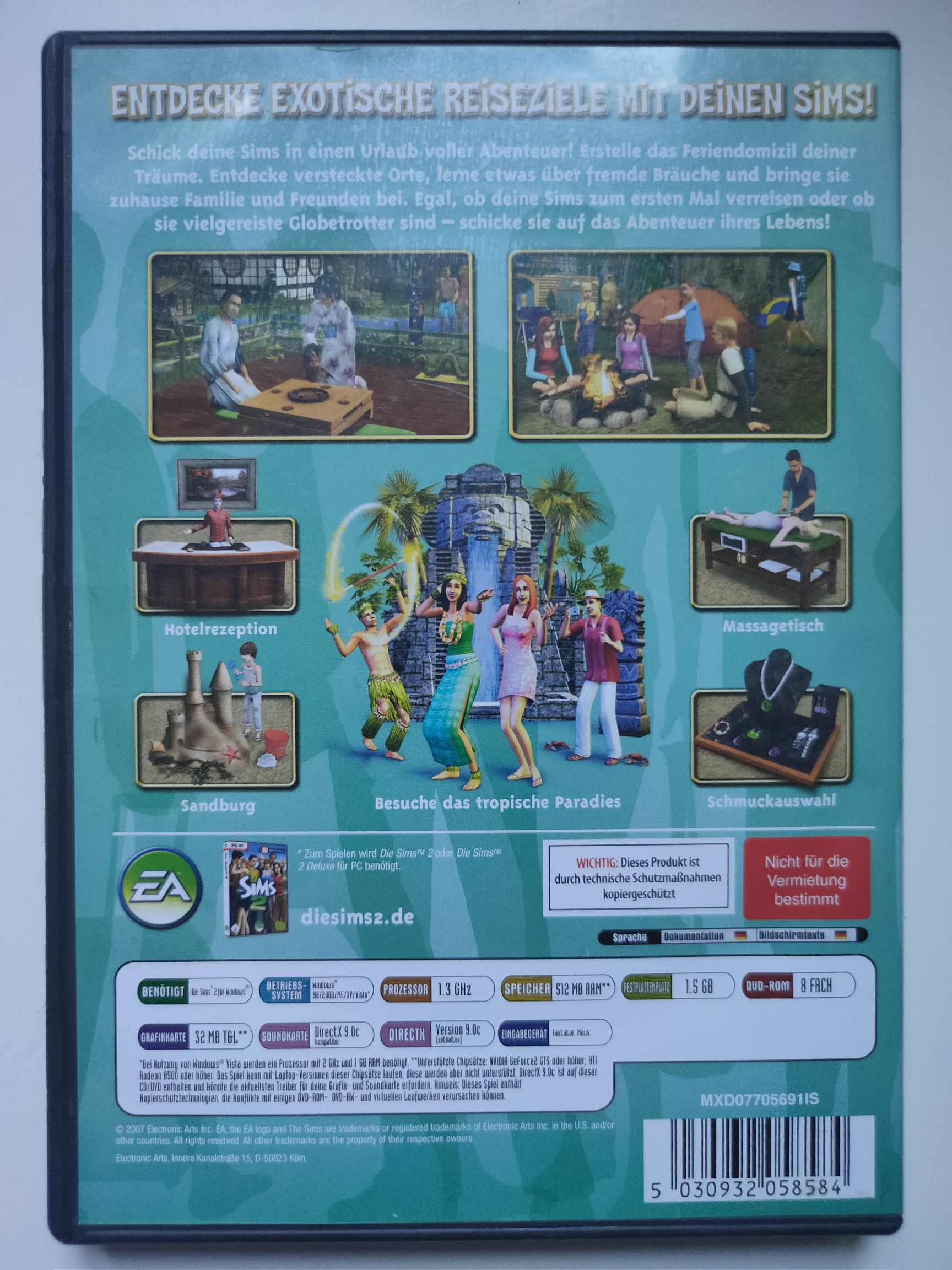 Die Sims 2 - Gute Reise - PC video game collectible [Barcode 5030932058584] - Main Image 2