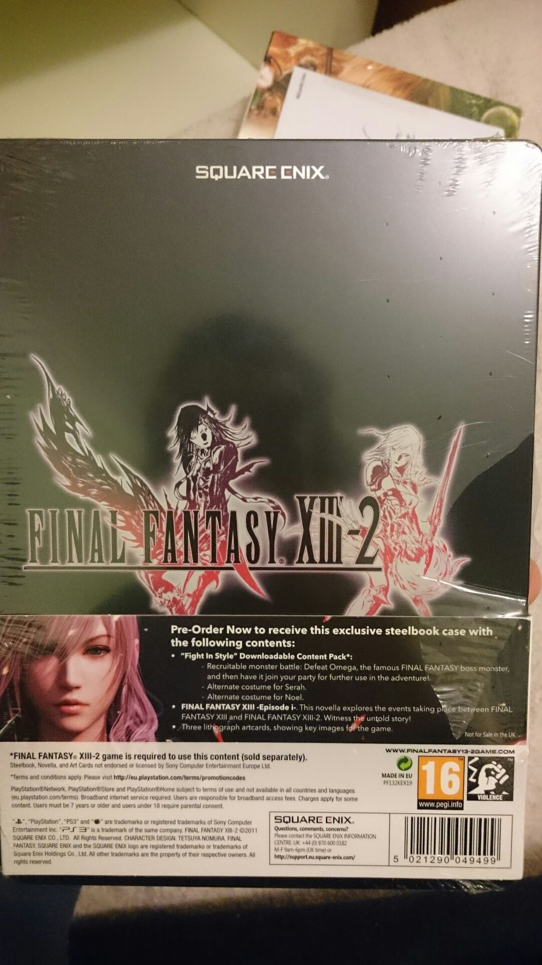 Final Fantasy XIII-2 Pre-order Bonus Pack - Sony PlayStation 3 (PS3) (Square Enix) video game collectible [Barcode 5021290049550] - Main Image 2