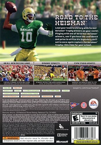 NCAA Football 13 - Sony PlayStation 3 (PS3) ((EA) Electronic Arts) video game collectible [Barcode 014633730197] - Main Image 2