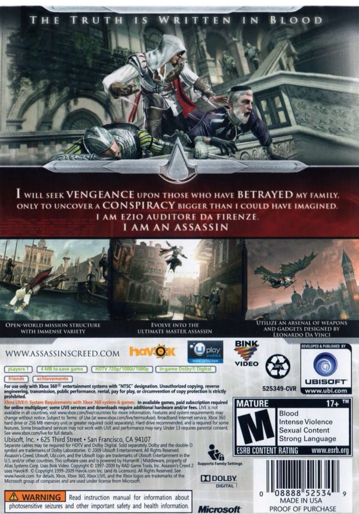 Assasins Creed III - Sony PlayStation 3 (PS3) video game collectible - Main Image 2
