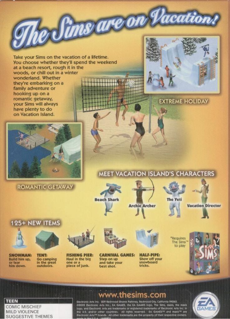 The Sims: Vacation - PC video game collectible - Main Image 2