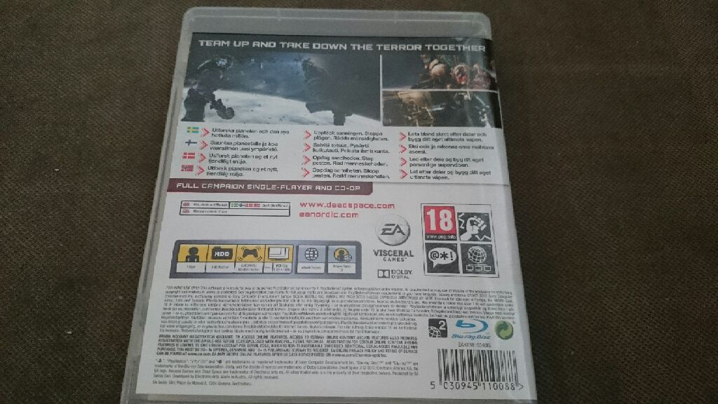 Dead Space 3 SCN - Sony PlayStation 3 (PS3) video game collectible [Barcode 5030945110088] - Main Image 2