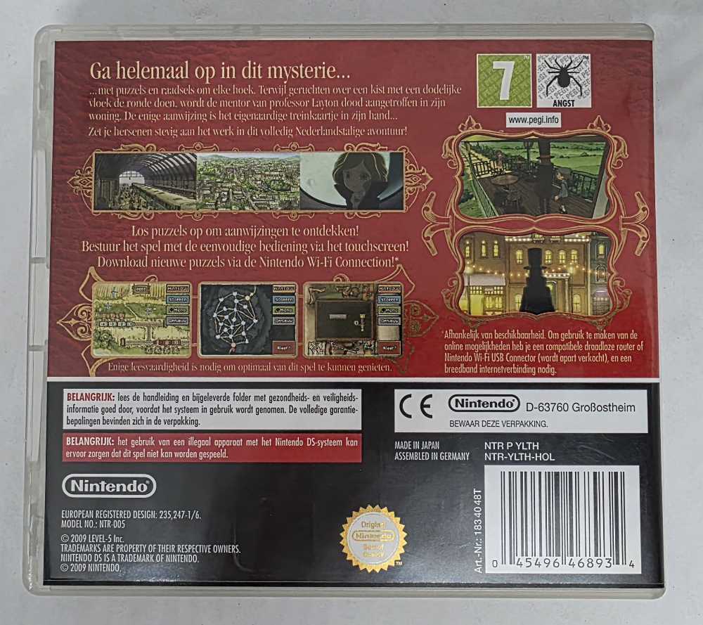 Professor Layton En De Doos Van Pandora - Nintendo DS (Nintendo - 1) video game collectible [Barcode 045496468934] - Main Image 2