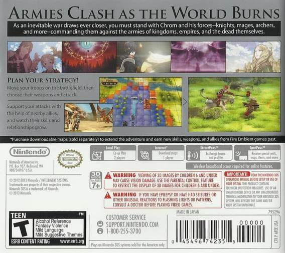 Fire Emblem: Awakening - Nintendo 3DS (Nintendo - 1) video game collectible [Barcode 045496523404] - Main Image 2